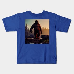 Sasquatch in Nature Kids T-Shirt